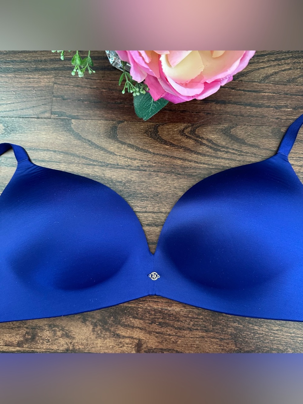 Navy Blue Seamless T-Shirt Bra - Smooth Support - Picture 2 of 6